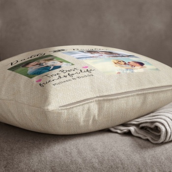 Luxury Personalised Photo Cushion - Inner Pad Included - True Best Friends